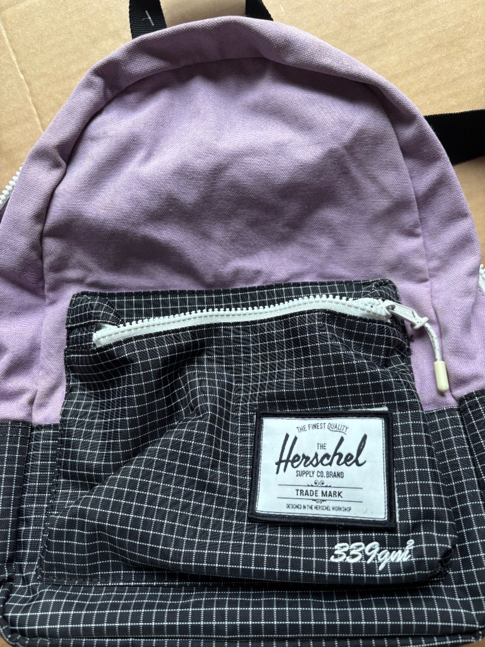 Herschel Supply Co. Small Grove Backpack – Lavender Purple & Black Grid